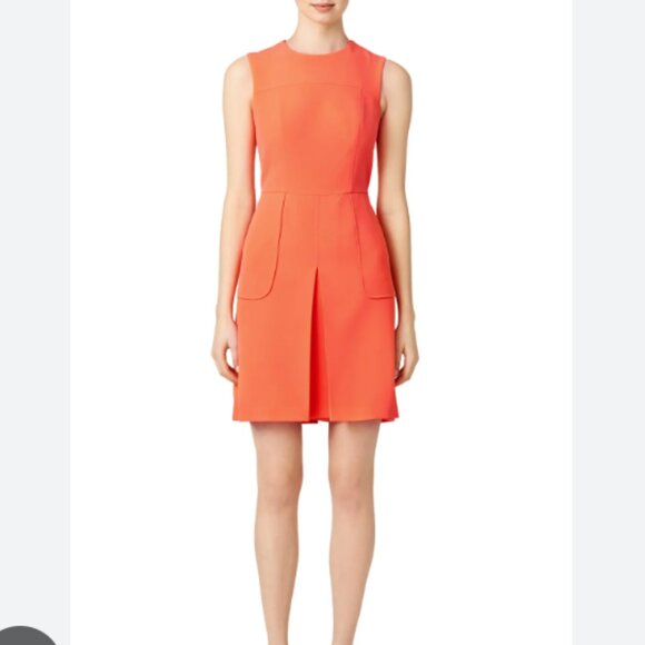 Slate & Willow Vibrant Orange Mini High Tea Business Professional Dress Size 12 - Picture 1 of 7